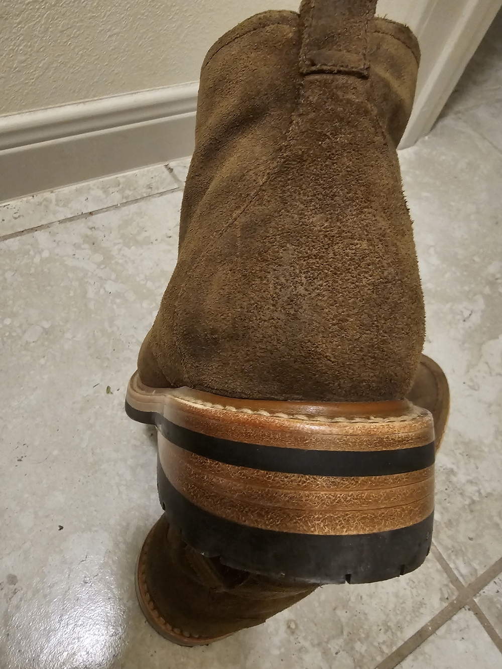 Brown Suede Lace-Up Chukka Boots for Men - Picture 4 of 6